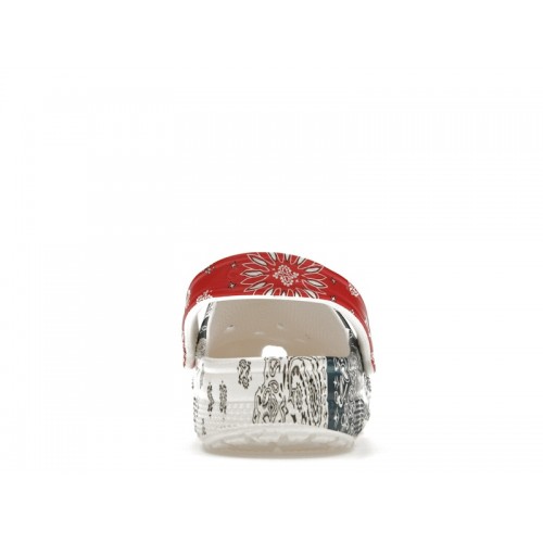 Crocs Classic Fleece Lined Clog Bandana White Red Blue Green - мужская сетка размеров