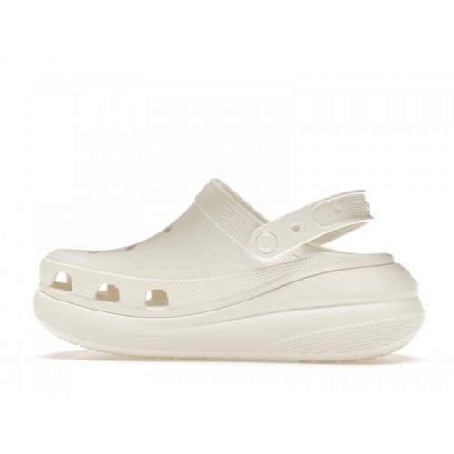 Crocs Classic Crush Clog White - мужская сетка размеров