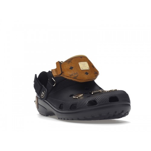 Crocs Classic Clog MCM Visetos Belt Bag Black Cognac Gold - мужская сетка размеров