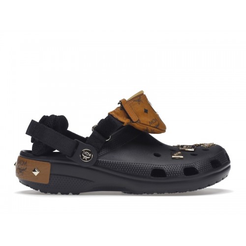 Crocs Classic Clog MCM Visetos Belt Bag Black Cognac Gold - мужская сетка размеров