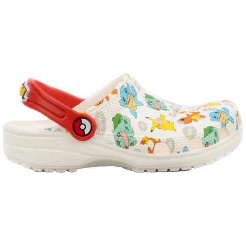 Crocs Classic Clog Pokemon White (GS) - детская сетка размеров