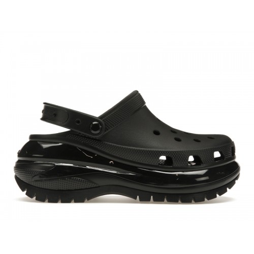 Crocs Classic Mega Crush Clog Black - мужская сетка размеров