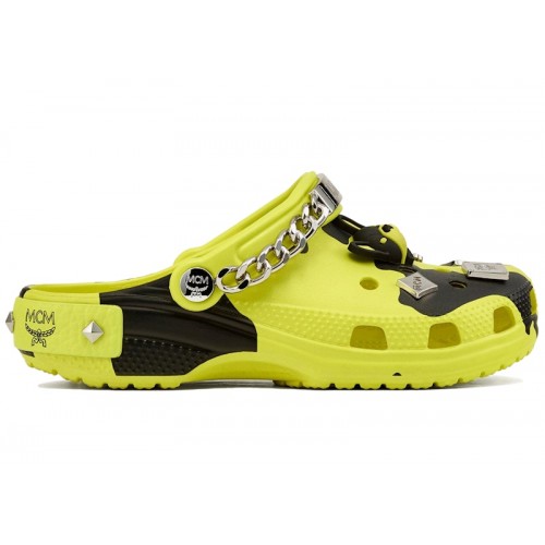 Crocs Classic Clog MCM Camoflauge Print Neon Yellow - мужская сетка размеров