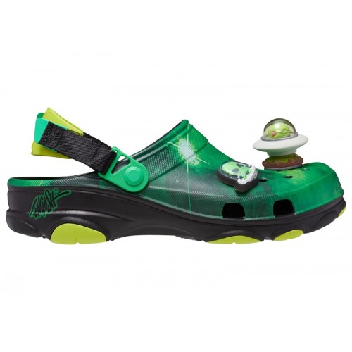 Crocs All-Terrain Clog Ron English Area 54 Green Galaxy - мужская сетка размеров