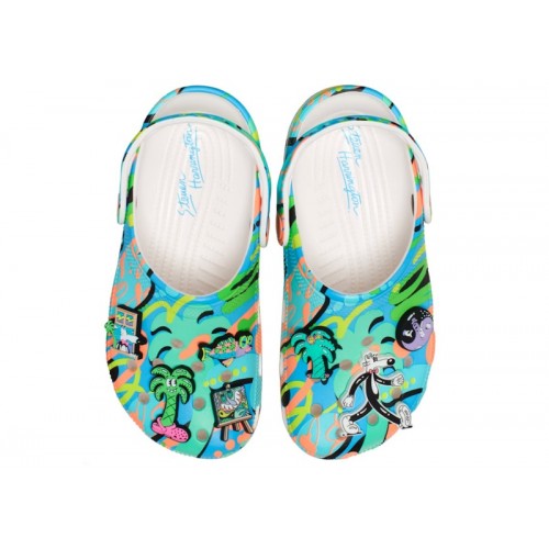 Crocs Classic Clog Steven Harrington Quickstrike Multi (W) - женская сетка размеров