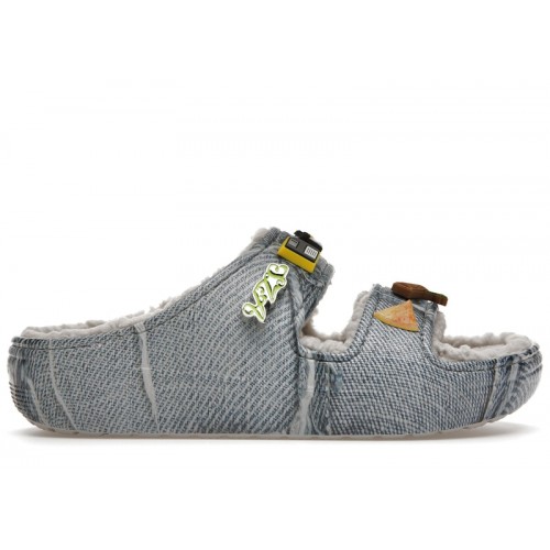 Crocs Classic Cozzzy Sandal SZA Denim - мужская сетка размеров Crocs Classic Cozzzy Sandal SZA Denim - мужская сетка размеров