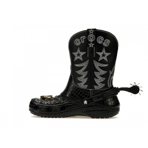 Crocs Classic Cowboy Boot Black - мужская сетка размеров