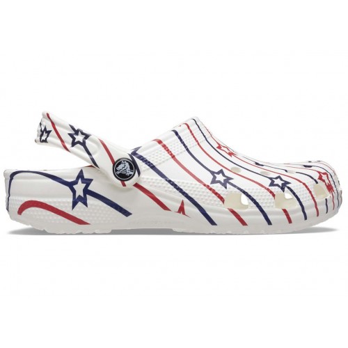 Crocs Classic Clog Stars and Stripes - мужская сетка размеров