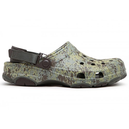 Crocs Classic All-Terrain Clog Moss Dusty Olive - мужская сетка размеров