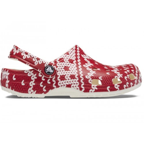 Crocs Classic Clog Holiday Sweater - мужская сетка размеров