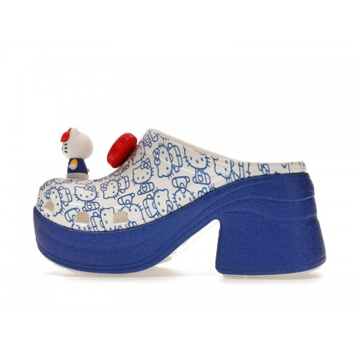 Crocs Siren Clog Hello Kitty 50th Anniversary Blue Glitter - мужская сетка размеров