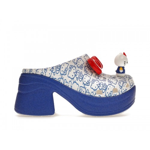 Crocs Siren Clog Hello Kitty 50th Anniversary Blue Glitter - мужская сетка размеров