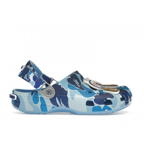 Crocs Classic Clog A Bathing Ape ABC Camo Blue - мужская сетка размеров