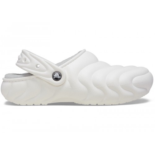 Crocs Classic Overpuff Lined Clog White - мужская сетка размеров