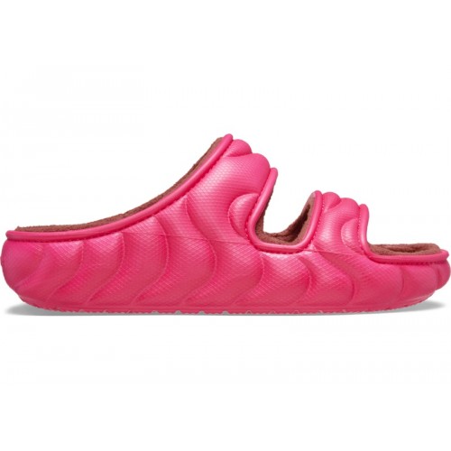 Crocs Classic Cozzzy Overpuff Sandal Dragon Fruit - мужская сетка размеров