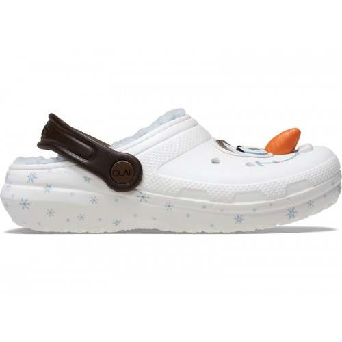 Crocs Classic Lined Clog Disney Frozen Olaf (TD) - детская сетка размеров