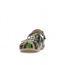 Детские Crocs Classic Clog A Bathing Ape ABC Camo Green (Kids)
