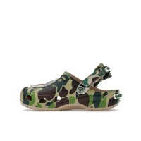 Детские Crocs Classic Clog A Bathing Ape ABC Camo Green (Kids)