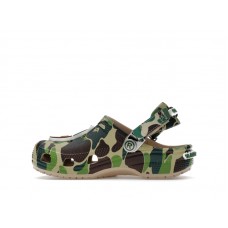Детские Crocs Classic Clog A Bathing Ape ABC Camo Green (Kids)