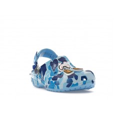 Детские Crocs Classic Clog A Bathing Ape ABC Camo Blue (Kids)