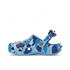 Детские Crocs Classic Clog A Bathing Ape ABC Camo Blue (Kids)