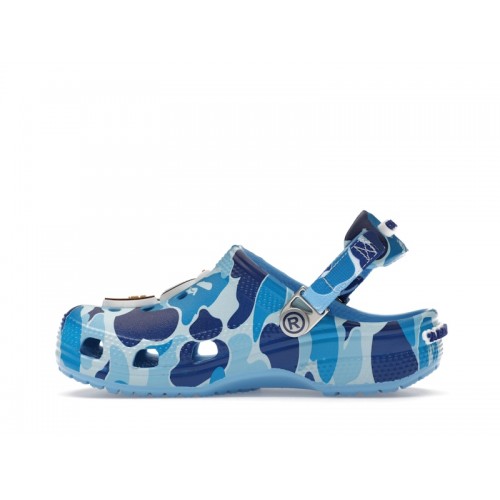 Crocs Classic Clog A Bathing Ape ABC Camo Blue (Kids) - детская сетка размеров