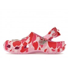 Детские Crocs Classic Clog A Bathing Ape ABC Camo Pink (Kids)