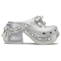Crocs Siren Clog Simone Rocha Spiked Silver