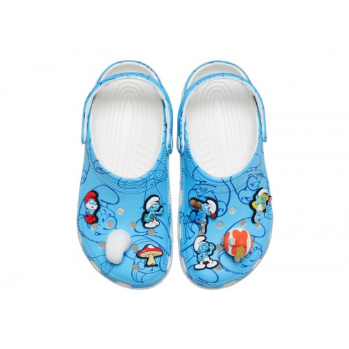 Crocs Classic Clog The Smurfs - мужская сетка размеров
