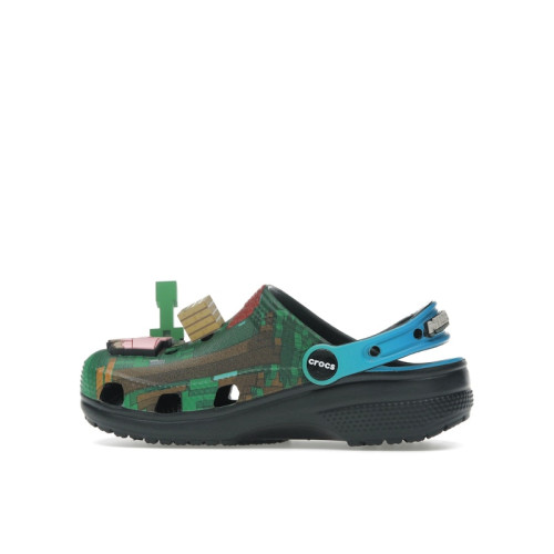 Minecraft x Crocs Classic Clog Kids Green Blue - детская сетка размеров Minecraft x Crocs Classic Clog Kids Green Blue - детская сетка размеров