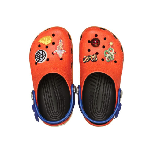 Dragon Ball Z x Crocs Classic Clog Kids Son Goku - детская сетка размеров Dragon Ball Z x Crocs Classic Clog Kids Son Goku - детская сетка размеров