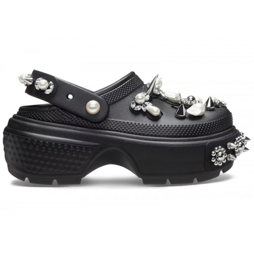 Crocs Stomp Clog Simone Rocha Black - мужская сетка размеров