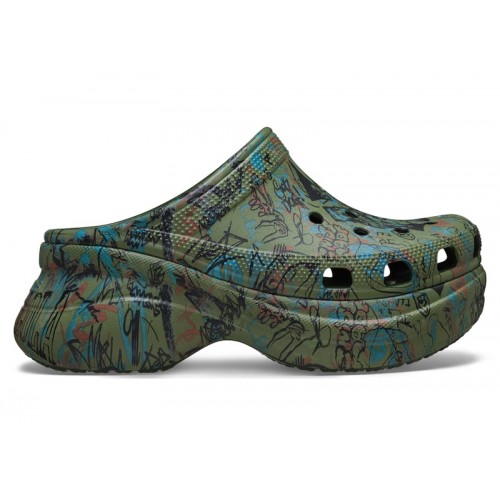 Crocs Classic Bae Clog Mowalola Forest (W) - женская сетка размеров