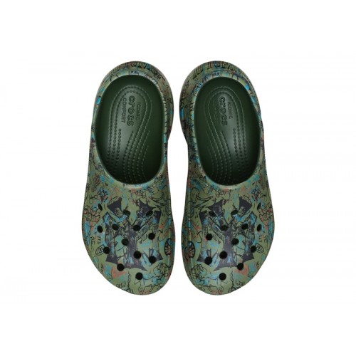 Crocs Classic Bae Clog Mowalola Forest (W) - женская сетка размеров