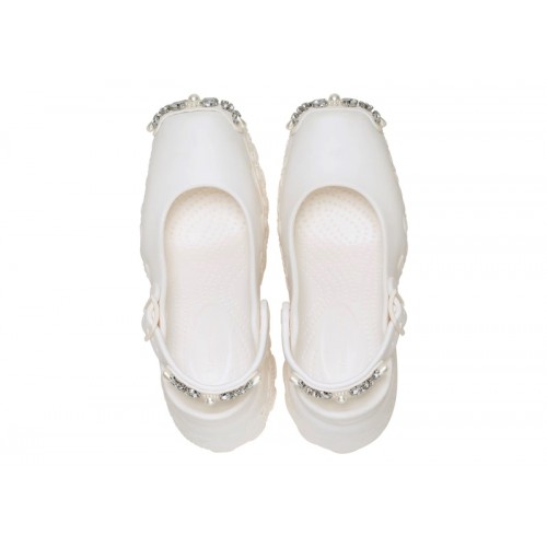 Crocs Ballerina Platform Clog Simone Rocha Oyster (W) - женская сетка размеров Crocs Ballerina Platform Clog Simone Rocha Oyster (W) - женская сетка размеров