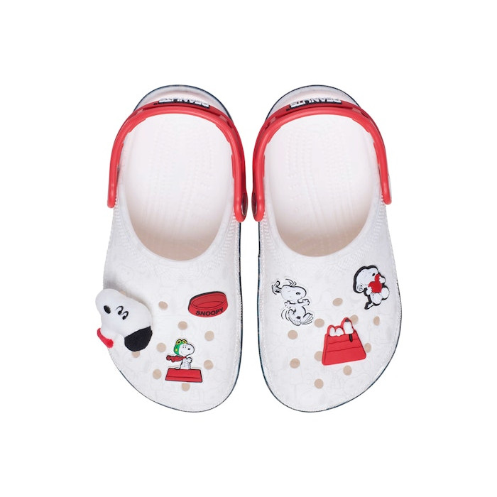 Peanuts x Crocs Classic Clog Snoopy - мужская сетка размеров Peanuts x Crocs Classic Clog Snoopy - мужская сетка размеров
