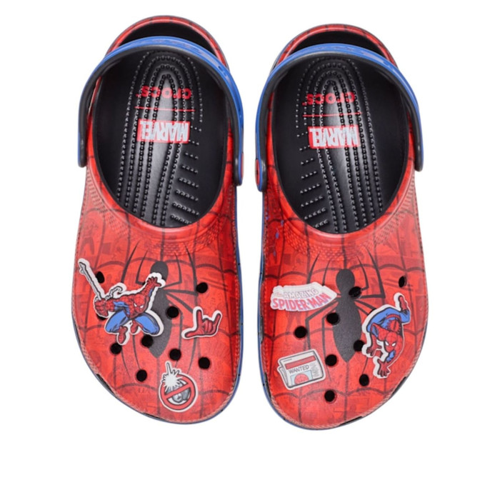 Marvel x Crocs Classic Clog Spiderman Web - мужская сетка размеров Marvel x Crocs Classic Clog Spiderman Web - мужская сетка размеров
