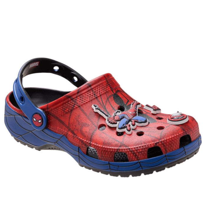 Marvel x Crocs Classic Clog Spiderman Web - мужская сетка размеров Marvel x Crocs Classic Clog Spiderman Web - мужская сетка размеров