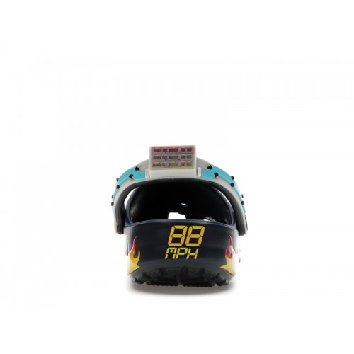 Back to The Future x Crocs Classic Clogs Lightning Blue Flame - мужская сетка размеров
