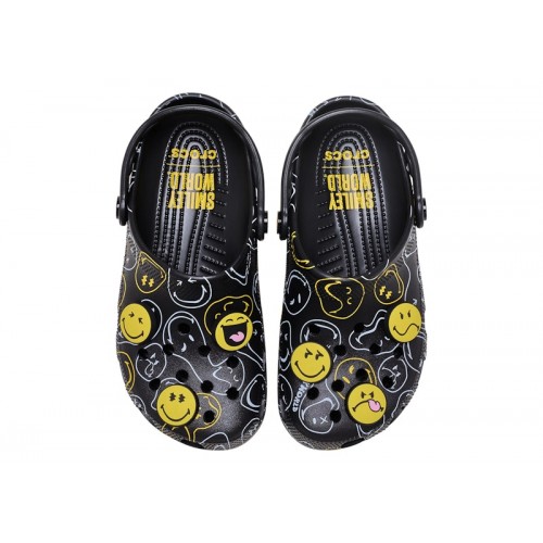 Crocs Classic Clog SmileyWorld - мужская сетка размеров Crocs Classic Clog SmileyWorld - мужская сетка размеров