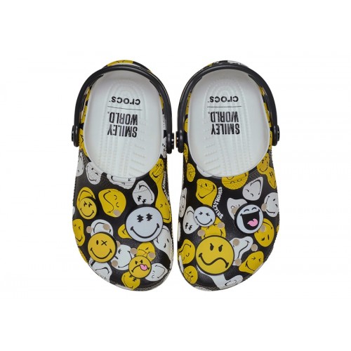 Crocs Classic Clog SmileyWorld (Kids) - детская сетка размеров Crocs Classic Clog SmileyWorld (Kids) - детская сетка размеров