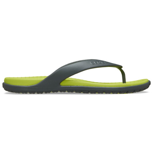 Crocs Coast Flip Slate Grey Citrus - мужская сетка размеров