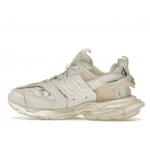 Кроссы Balenciaga Track Worn Out In White - мужская сетка размеров
