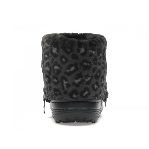 Crocs Classic Unfurgettable Boot Black Leopard - мужская сетка размеров Crocs Classic Unfurgettable Boot Black Leopard - мужская сетка размеров