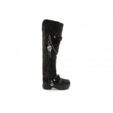 Женские Crocs Classic Unfurgettable Knee High Boot Black Leopard (W)