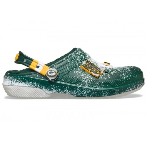 Crocs Classic Lined Clog NFL Green Bay Packers - мужская сетка размеров