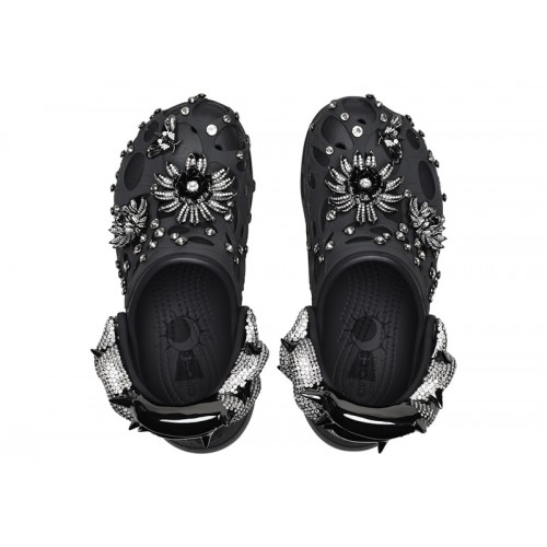 Crocs Classic Bae Clog Swarovski Black (W) - женская сетка размеров