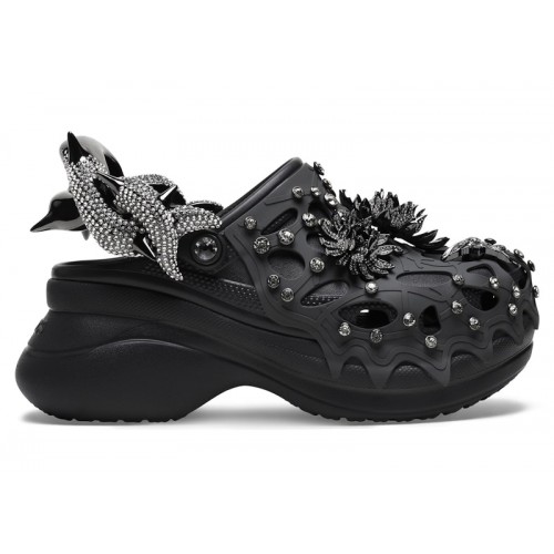 Crocs Classic Bae Clog Swarovski Black (W) - женская сетка размеров