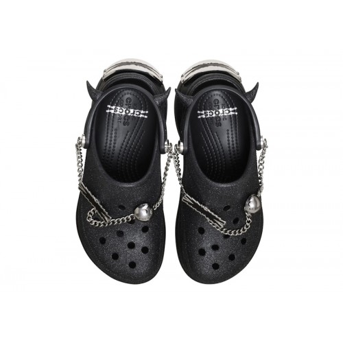 Crocs Classic Bae Clog LE SSERAFIM Glitter Black (W) - женская сетка размеров Crocs Classic Bae Clog LE SSERAFIM Glitter Black (W) - женская сетка размеров
