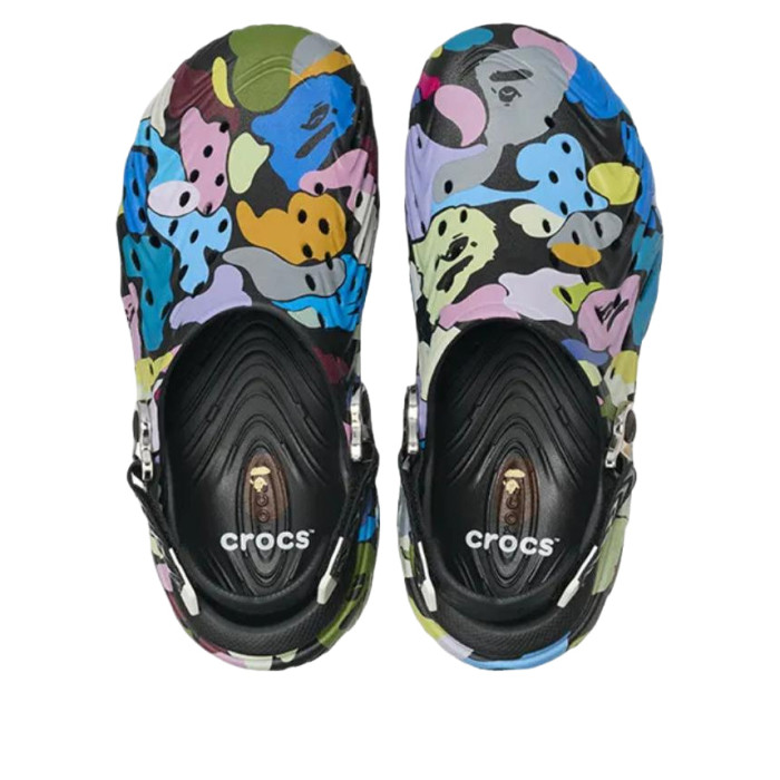 Crocs Echo II Clog Bape Black - мужская сетка размеров Crocs Echo II Clog Bape Black - мужская сетка размеров